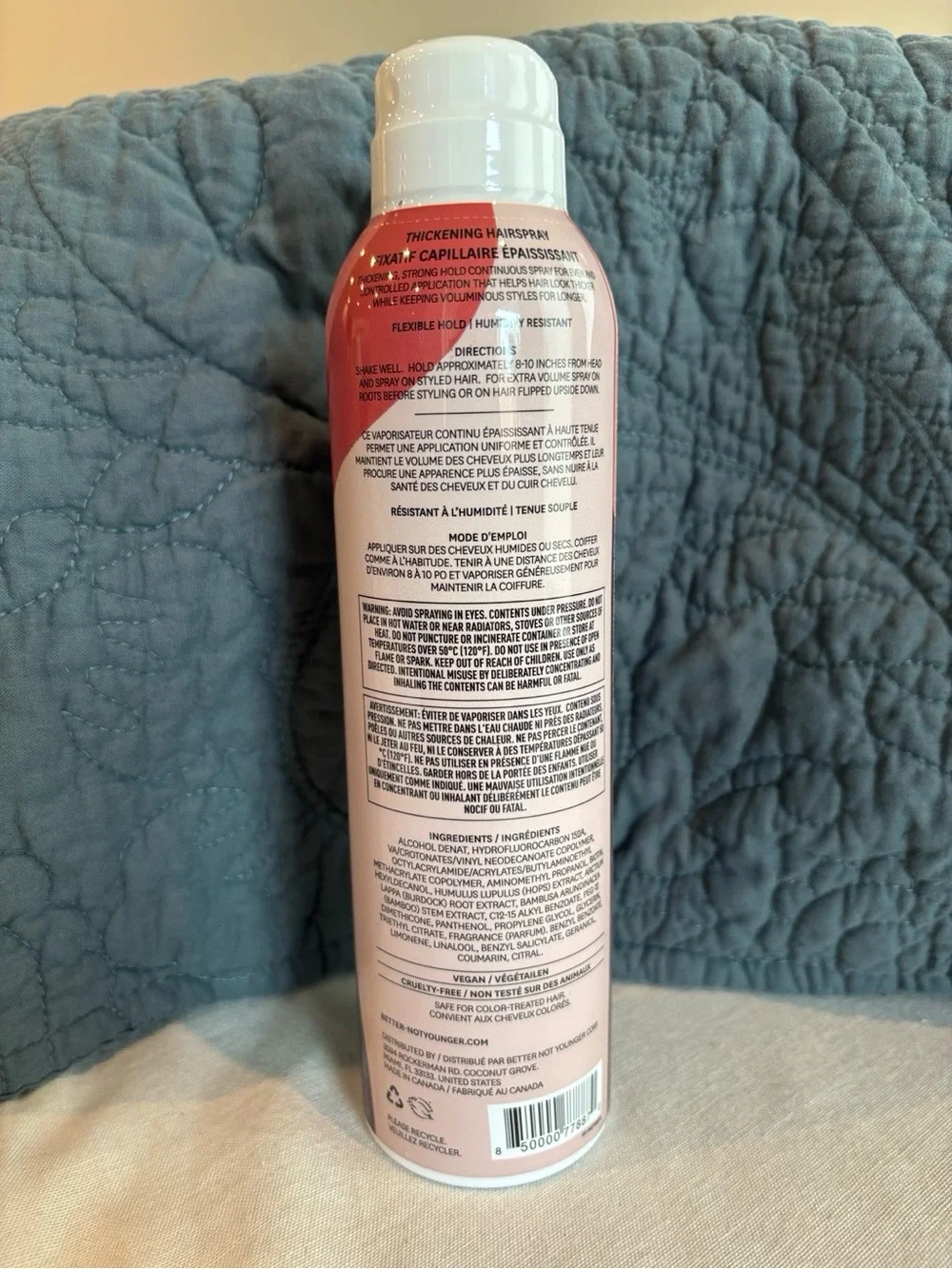 Better Not Younger Wake Up Call Thickening Hairspray High Hold 6 oz NEW